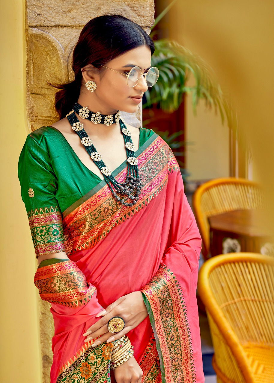Rajpath Aarchi Silk Designer Fancy Wear Banarasi Silk Latest Saree Collection